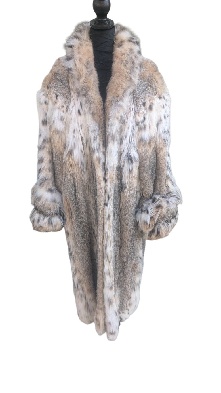 Unisex Brand new bobcat Lynx fur coat 24/XL ~no duties