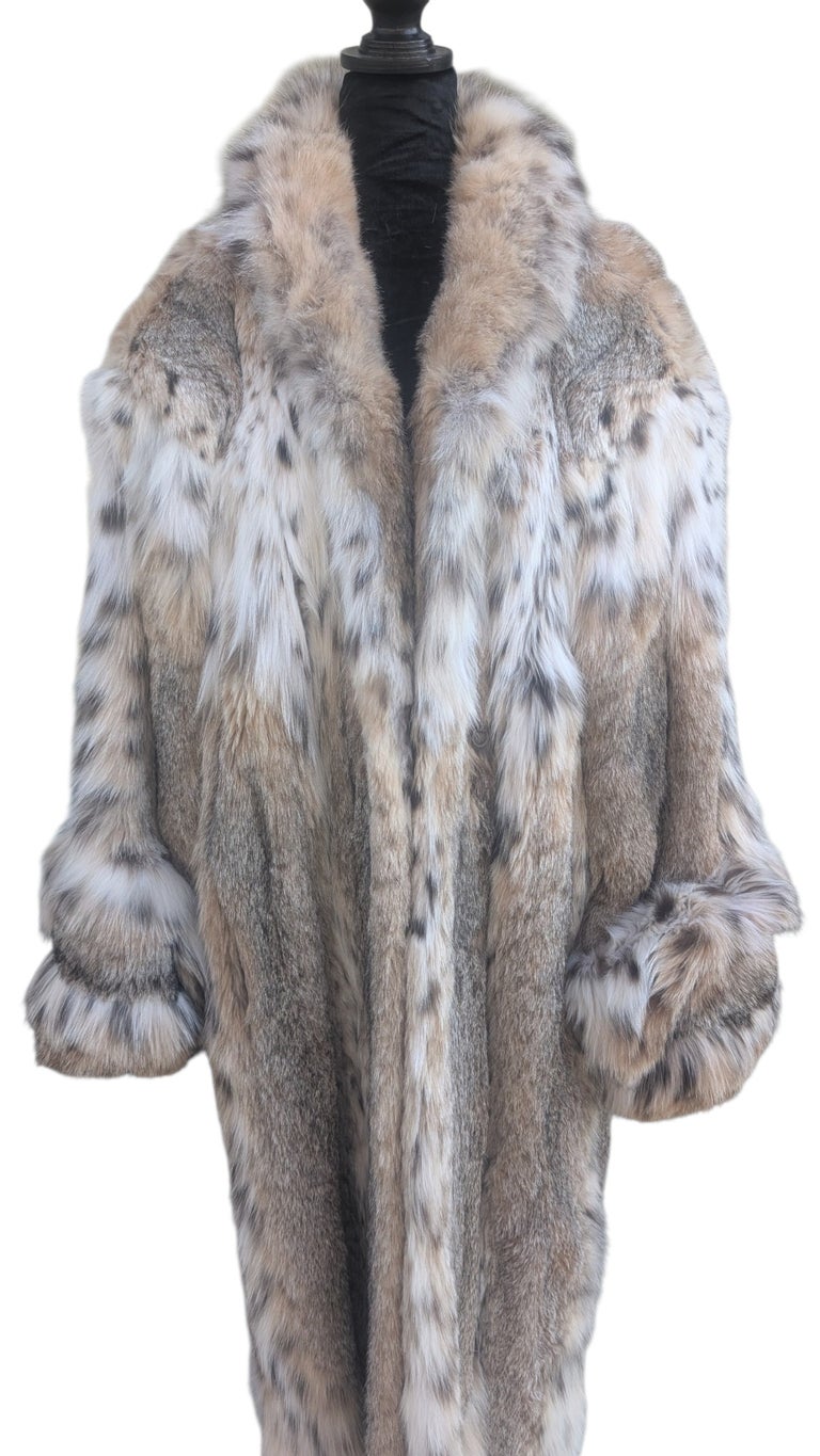 Unisex Brand new bobcat Lynx fur coat 24/XL ~no duties