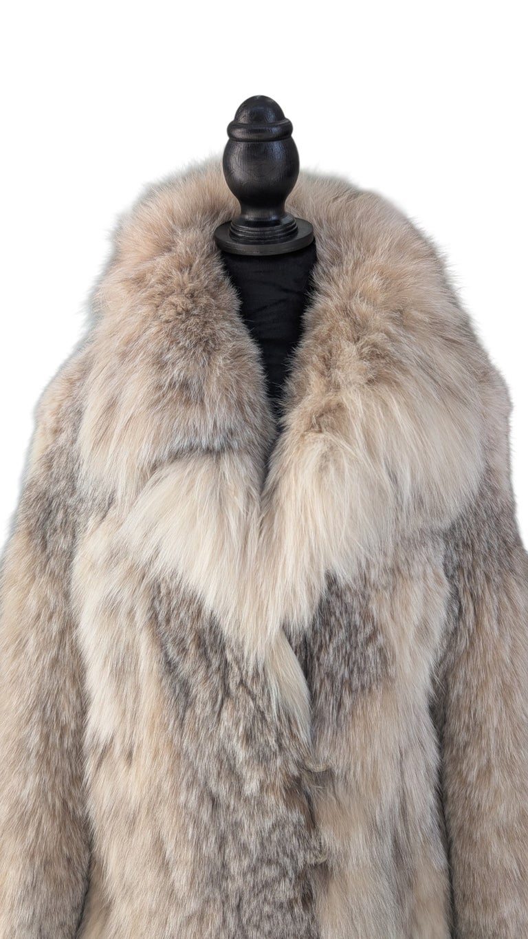Creed Mint Canadian lynx fur peacoat coat M/10 ~no duties