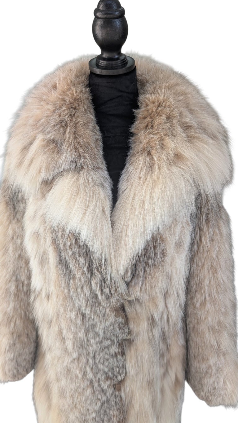 Creed Mint Canadian lynx fur peacoat coat M/10 ~no duties