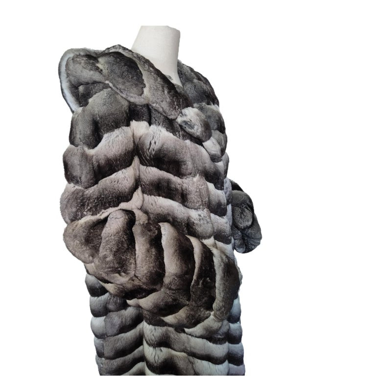Birger Christensen Empress Chinchilla Fur Coat 18-24/XXL