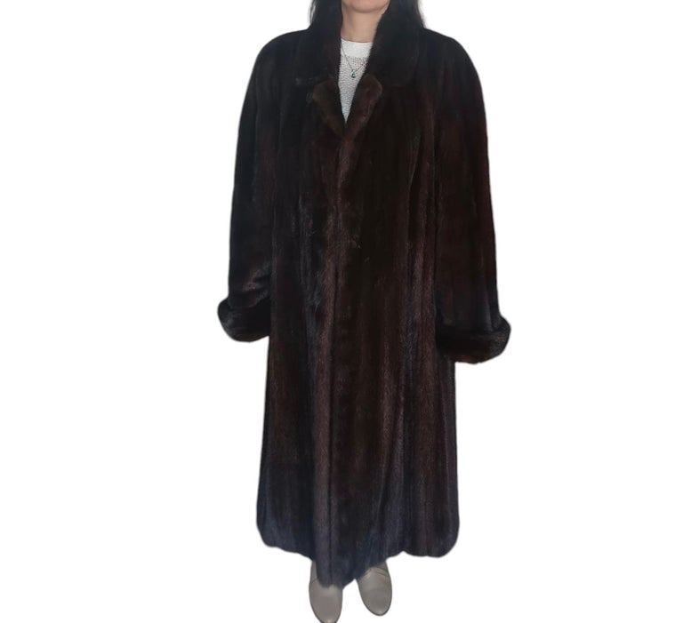 Brand new Ranch Mink Fur Full Length Coat (Size 14 - L) ~no duties