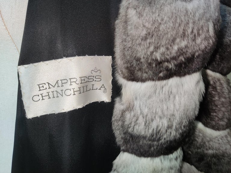 Birger Christensen Empress Chinchilla Fur Coat 18-24/XXL