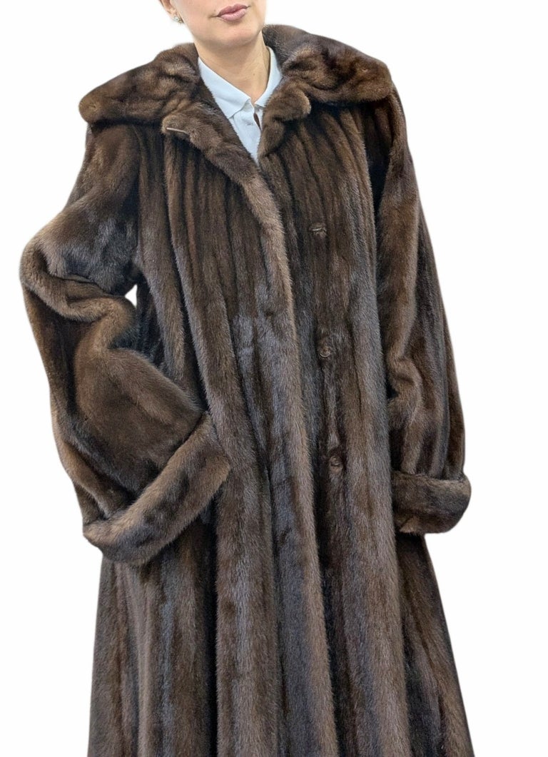 Brand new Louis Feraud demi buff female mink fur coat 18-20/L ~no duties
