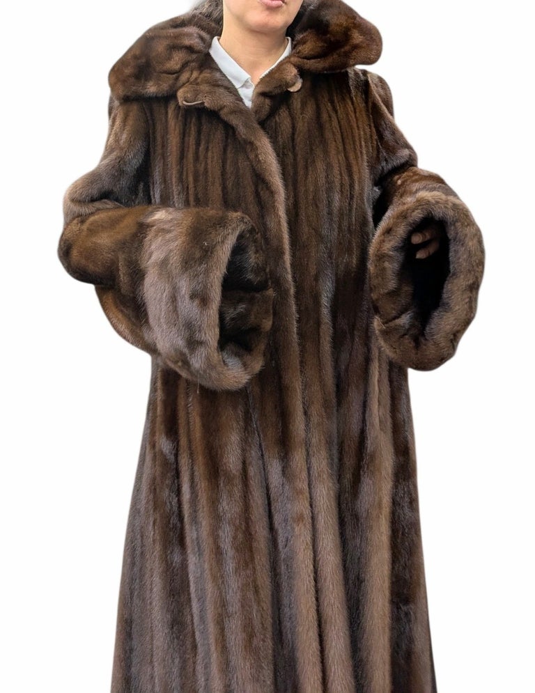 Brand new Louis Feraud demi buff female mink fur coat 18-20/L ~no duties