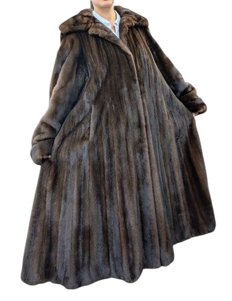 Brand new Louis Feraud demi buff female mink fur coat 18-20/L ~no duties