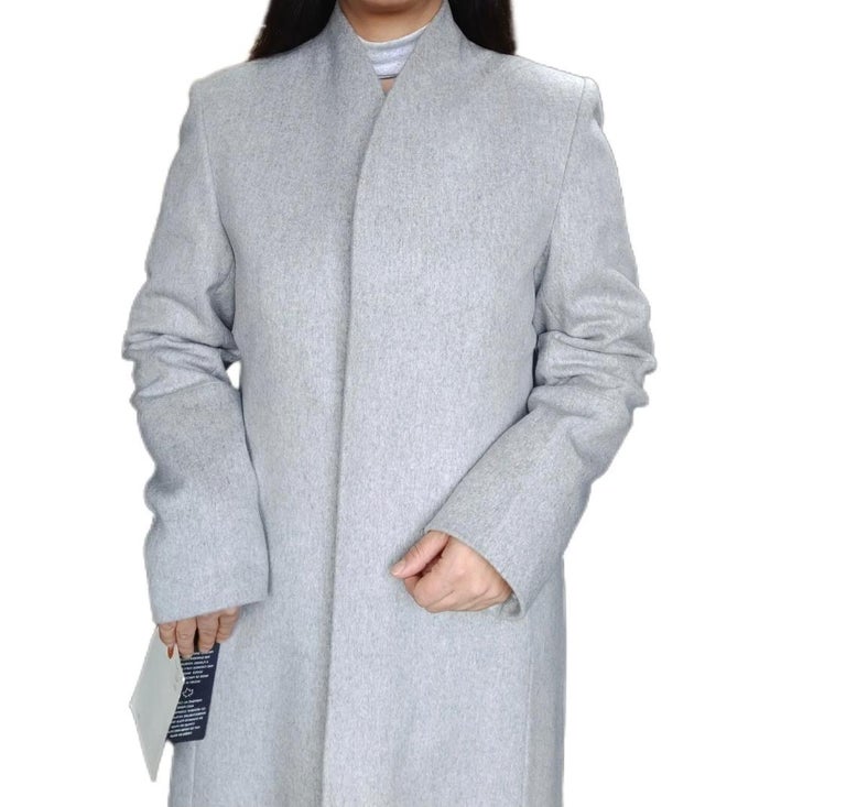 Brand new Loro Piano with fox fur trim size 8