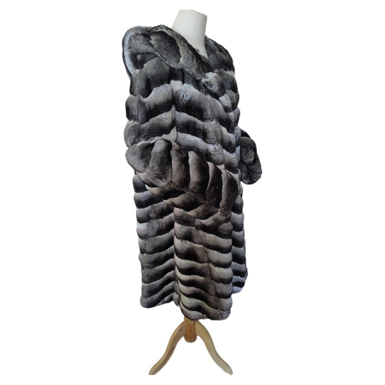 Birger Christensen Empress Chinchilla Fur Coat 18-24/XXL