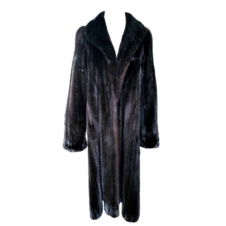 Birger Christensen Ranch Female Mink Fur Trench Coat (Size 14-16 M/L) ~no duties
