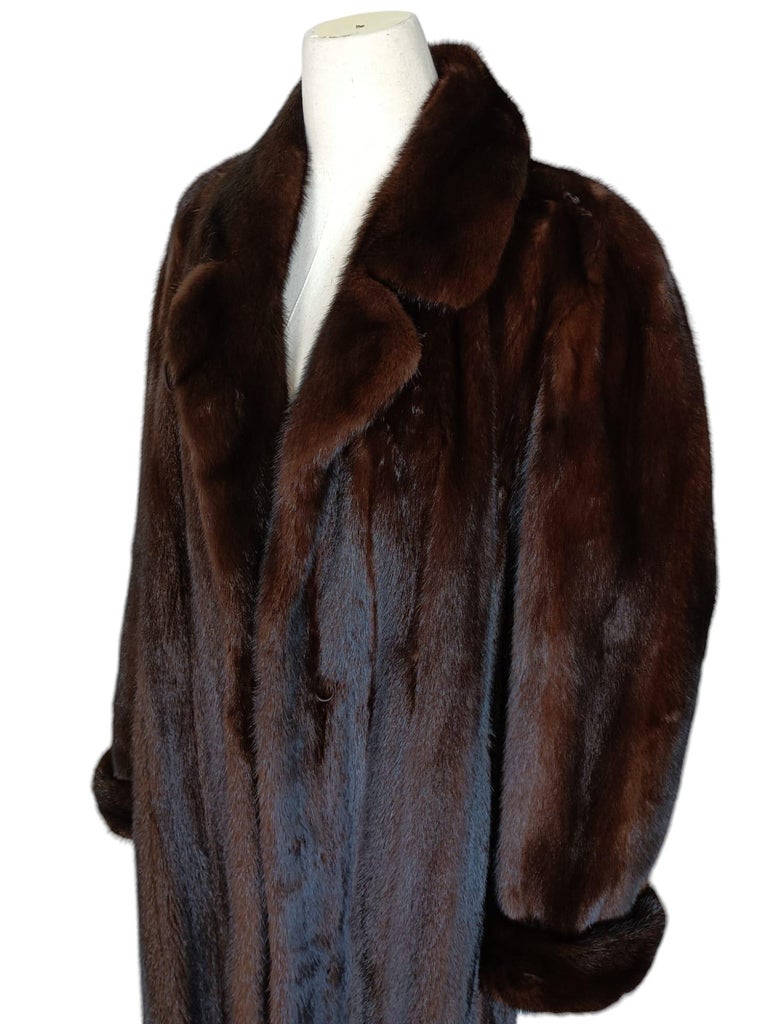 Brand new Ranch Mink Fur Full Length Coat (Size 14 - L) ~no duties