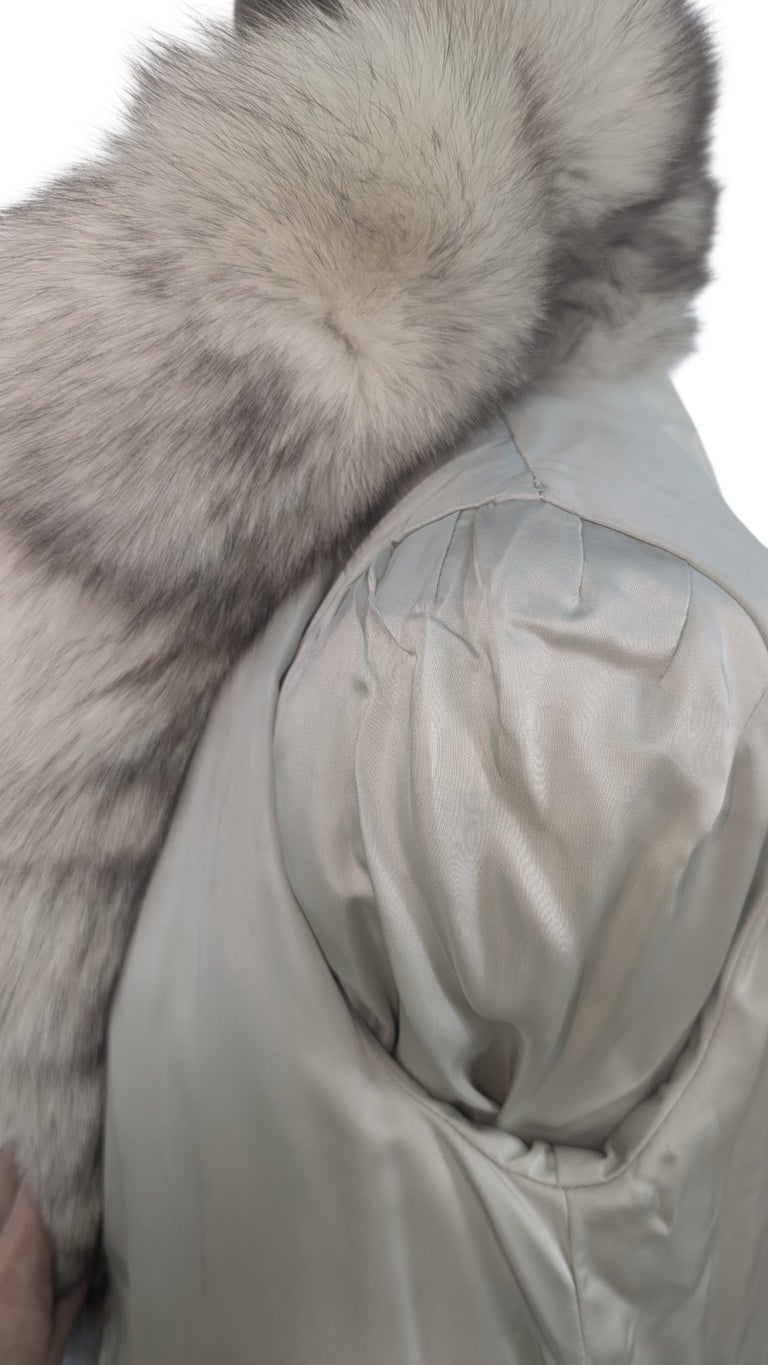 Norwegian fox fur coat 10/M~no duties