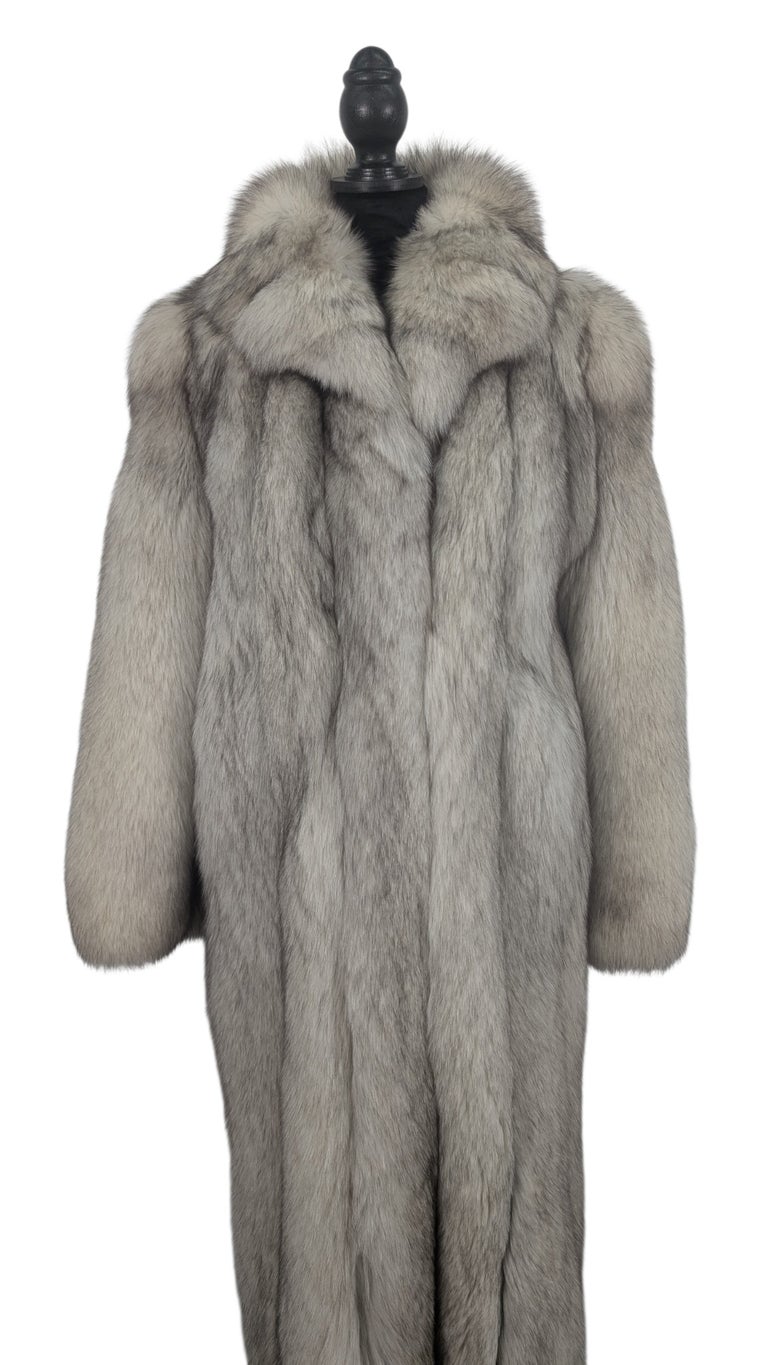 Norwegian fox fur coat 10/M~no duties