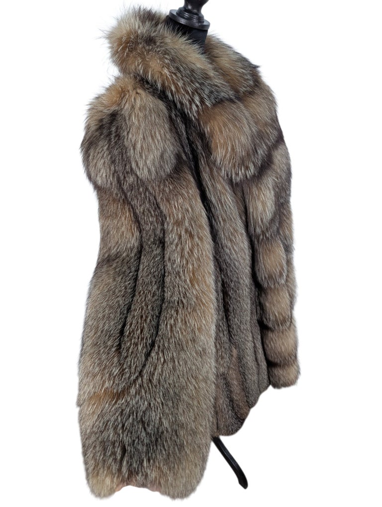 Crystal fox fur coat 10/M ~no duties
