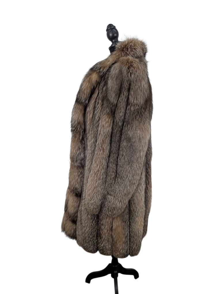 Crystal fox fur coat 10/M ~no duties