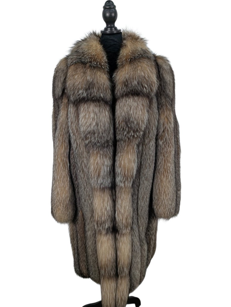 Crystal fox fur coat 10/M ~no duties