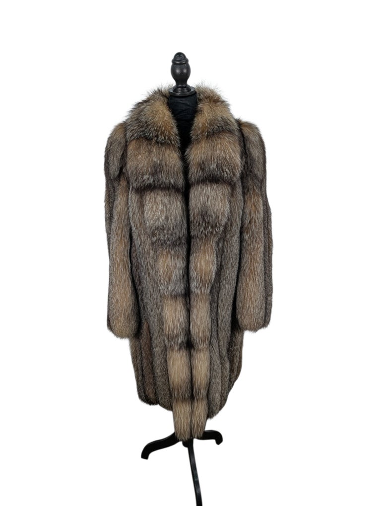 Crystal fox fur coat 10/M ~no duties