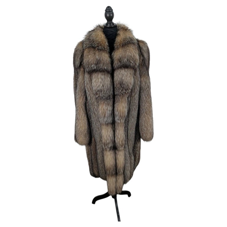 Crystal fox fur coat 10/M ~no duties