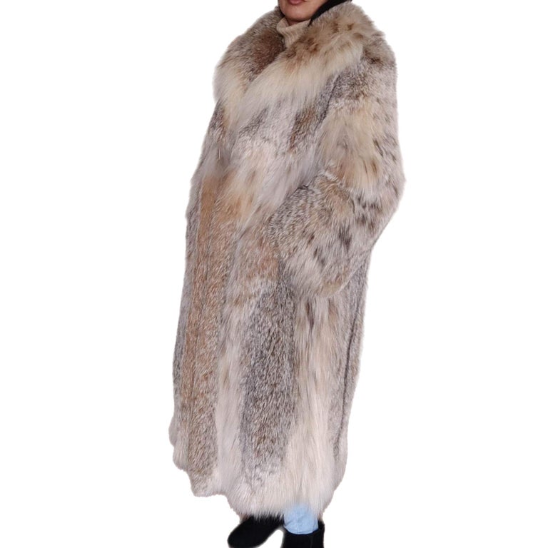 Brand new lightweight lynx fur coat size 12-14 ~no duties