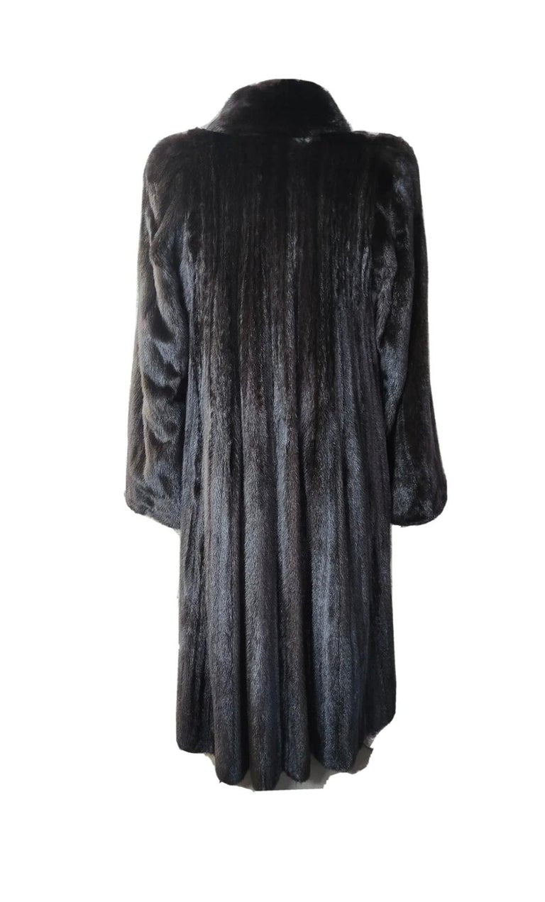 Birger Christensen Ranch Female Mink Fur Trench Coat (Size 14-16 M/L) ~no duties