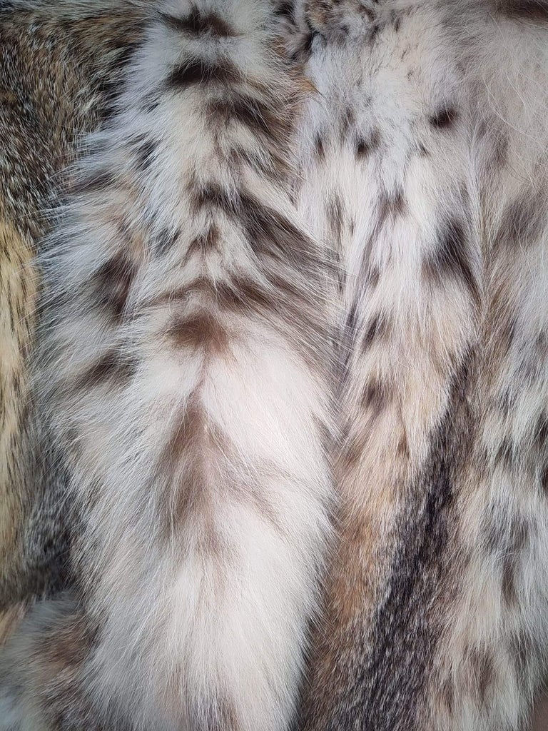 Brand new lightweight lynx fur coat size 12-14 ~no duties