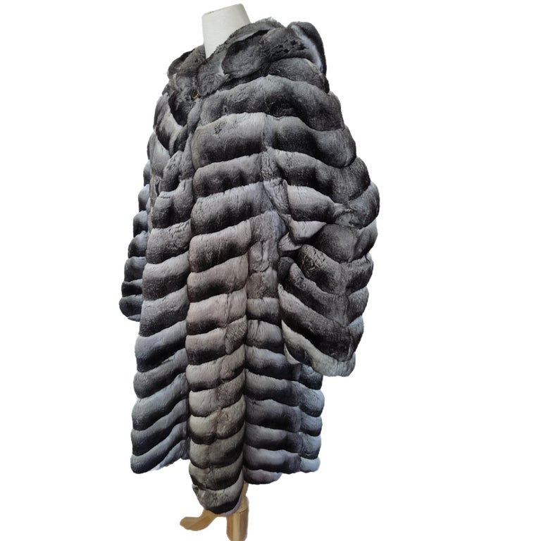 Birger Christensen Empress Chinchilla Fur Coat 18-24/XXL