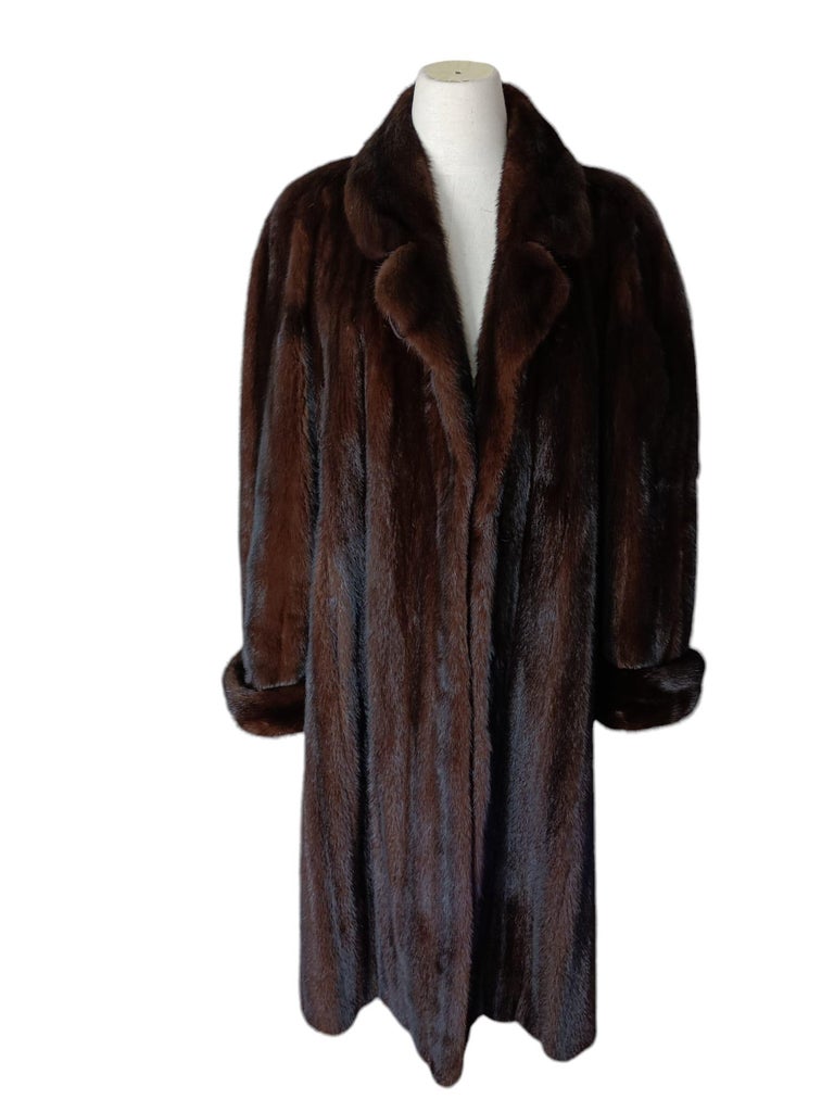 Brand new Ranch Mink Fur Full Length Coat (Size 14 - L) ~no duties
