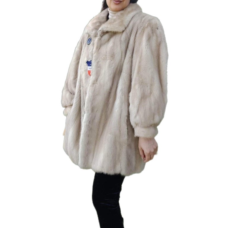 ~Unused Blush Pastel Mink Fur Coat (Size 12 - L) ~no duties