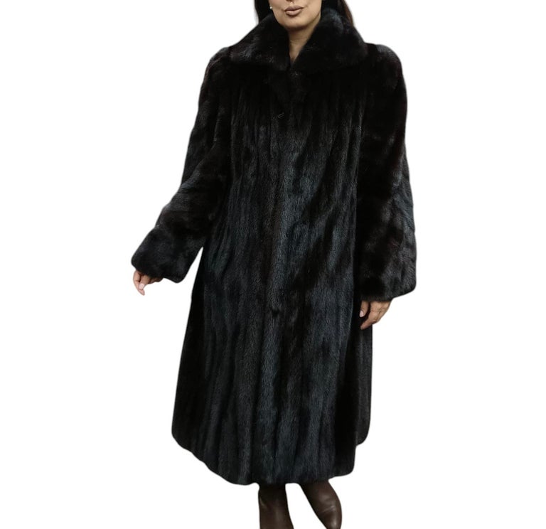 Louis Feraud Mink Fur Coat size 12-14 ~no duties