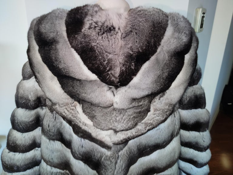 Birger Christensen Empress Chinchilla Fur Coat 18-24/XXL