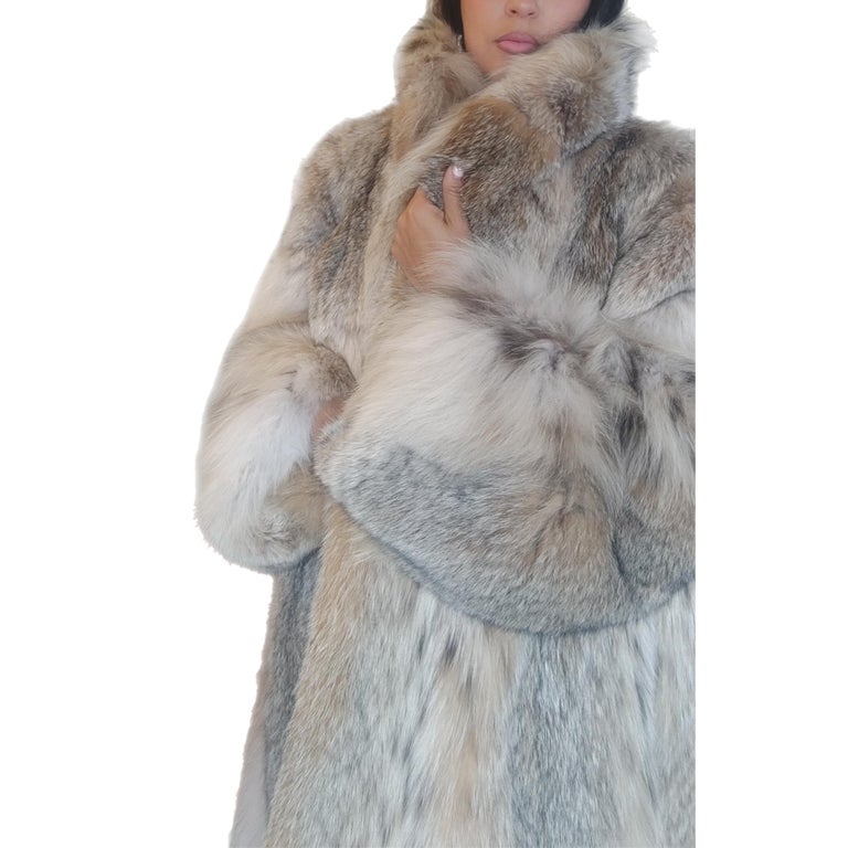 Lightweight Canadian lynx fur coat size 20 L ~no duties
