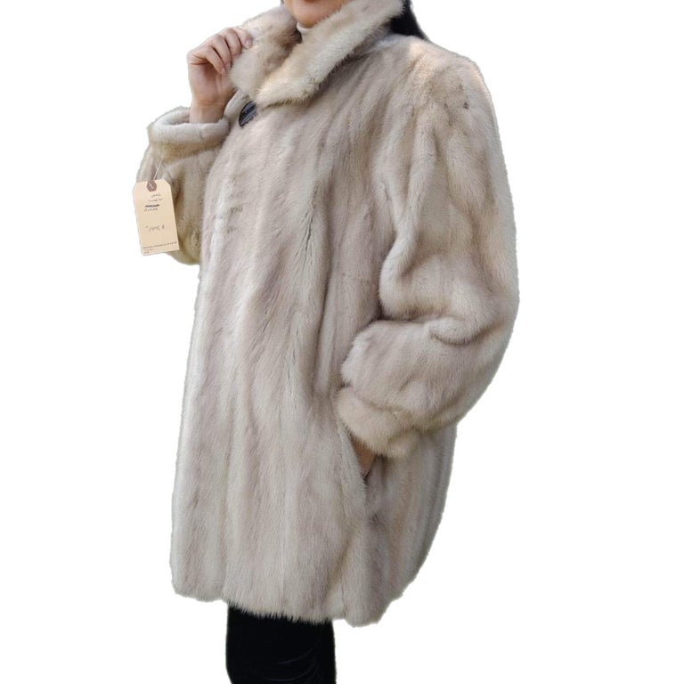 ~Unused Blush Pastel Mink Fur Coat (Size 12 - L) ~no duties