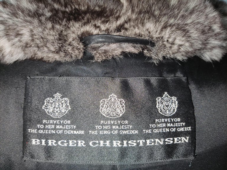 Birger Christensen Empress Chinchilla Fur Coat 18-24/XXL