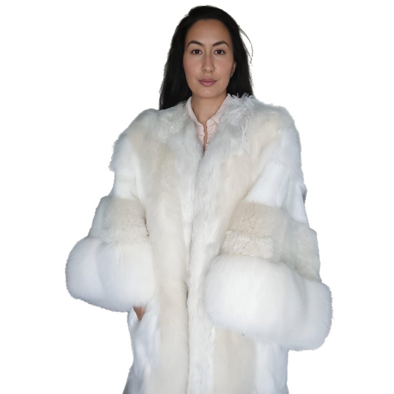 Dolce & Gabbana mix sheep lamb Fur Coat (Size 16 - L) ~no duties
