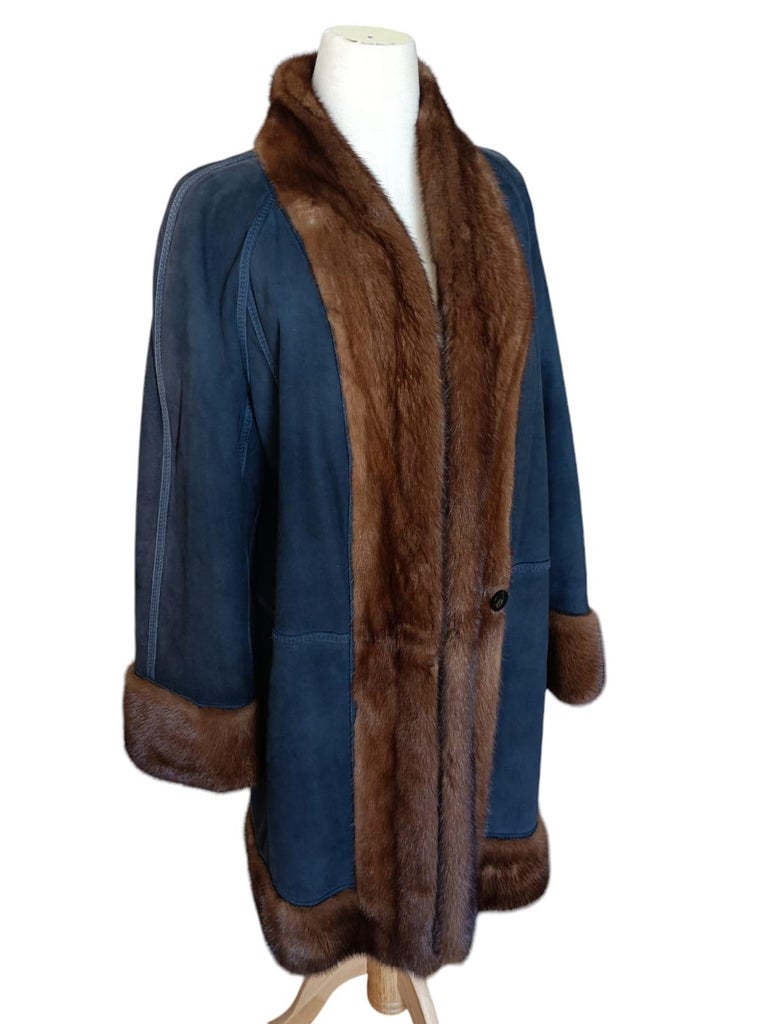 Brand New Mink Fur Coat reversible size 10 (M) ~no duties