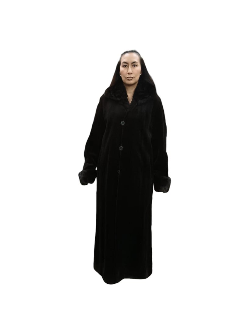 Christian Dior sheared female Mink Fur Coat reversible size 16 ~no duties