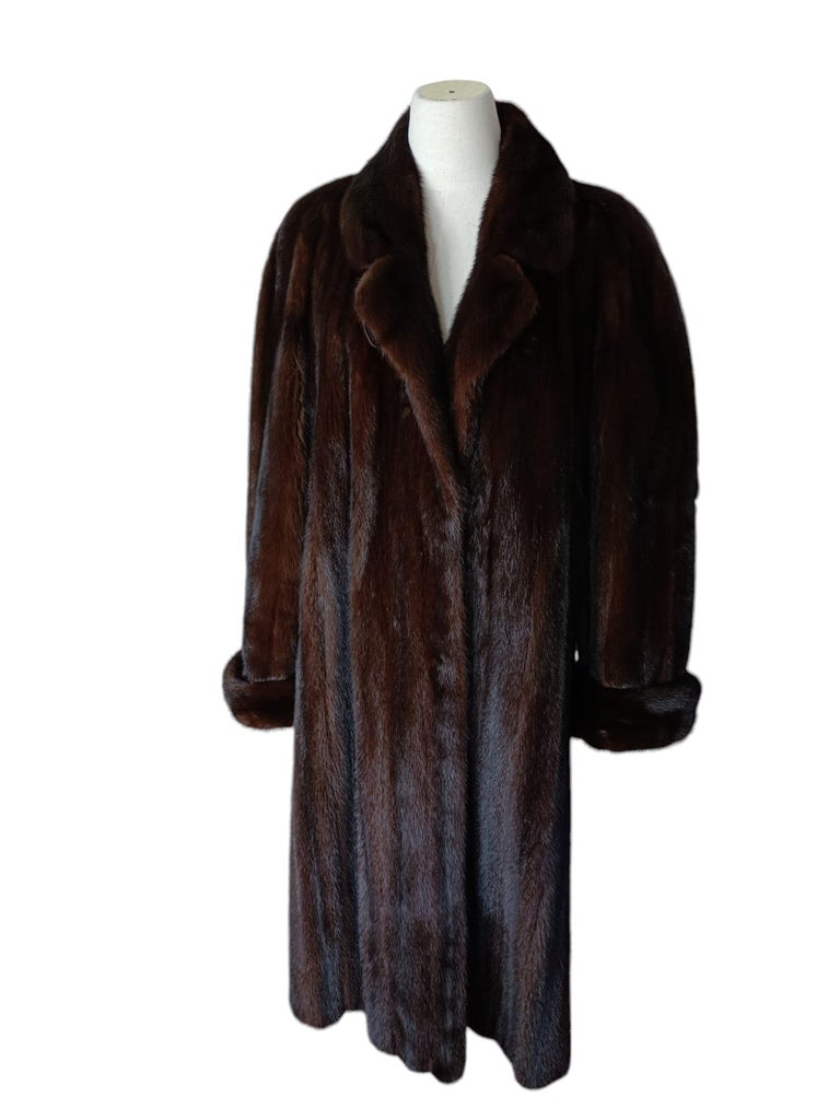 Brand new Ranch Mink Fur Full Length Coat (Size 14 - L) ~no duties