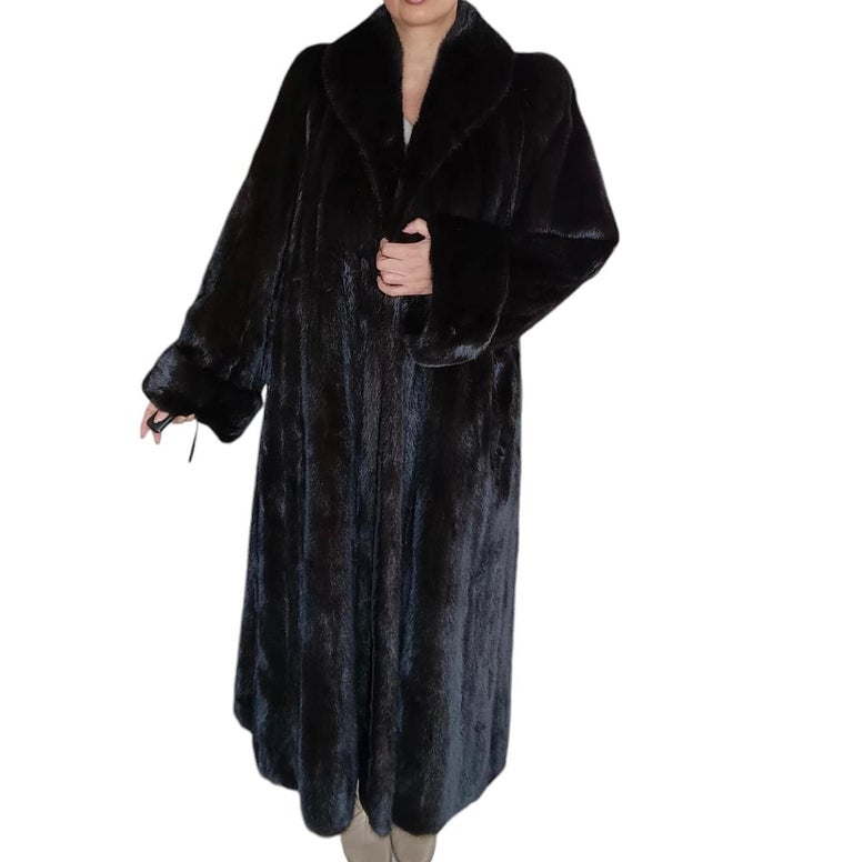 Birger Christensen Demi Buff Wide Sweep Mink Fur Coat (12/L) ~no duties