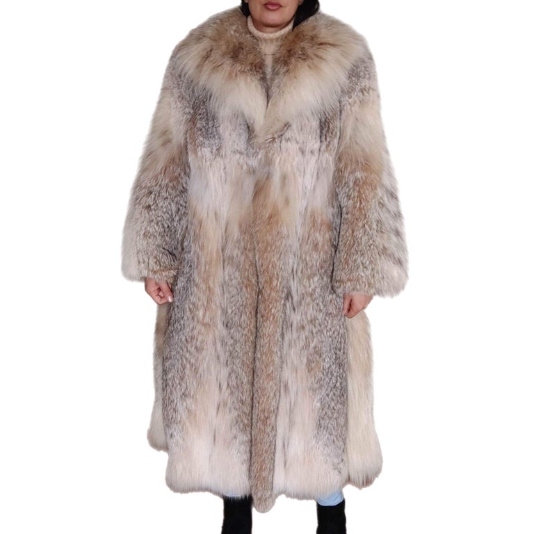 Brand new lightweight lynx fur coat size 12-14 ~no duties