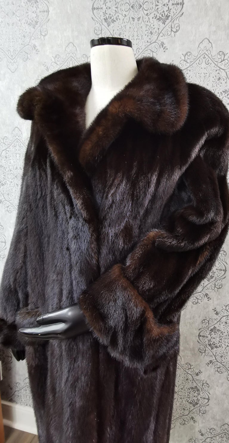 Ranch Mink Fur Full Length Coat (Size 14 - L) ~no duties