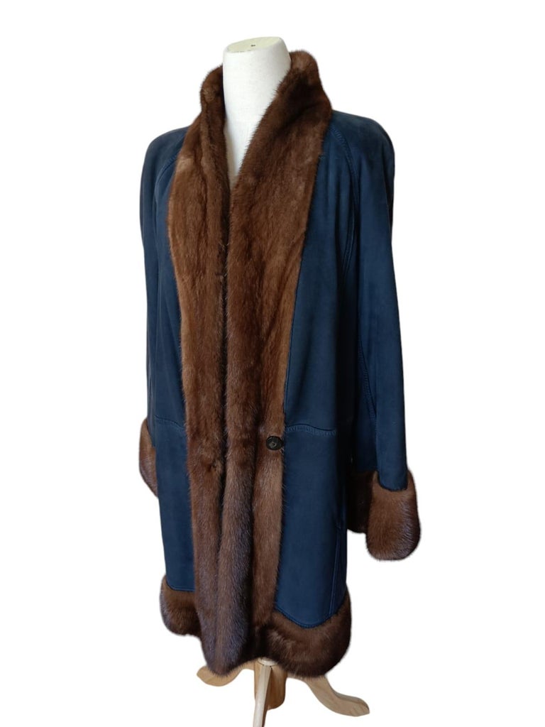 Brand New Mink Fur Coat reversible size 10 (M) ~no duties