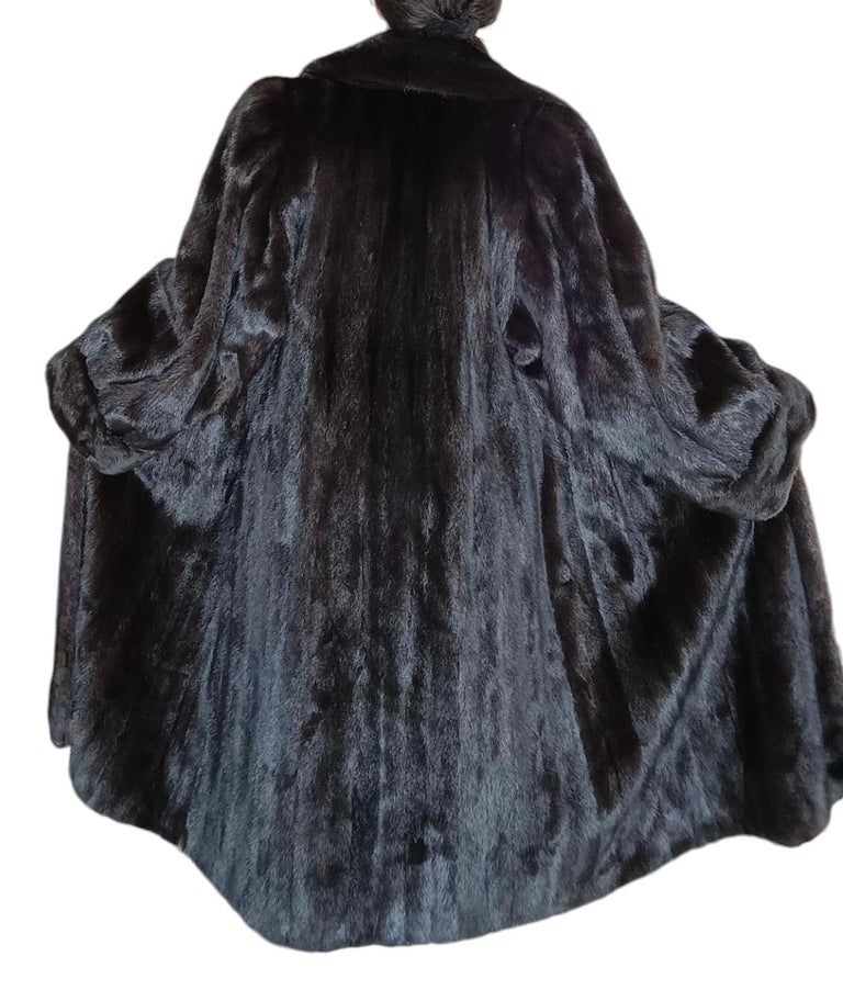 Birger Christensen Demi Buff Wide Sweep Mink Fur Coat (12/L) ~no duties
