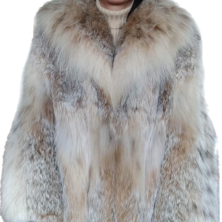 Brand new lightweight lynx fur coat size 12-14 ~no duties