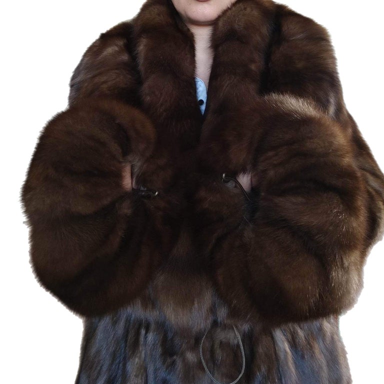 Brand new Holt Renfrew Russian Sable fur coat size 14 tags 55000$ ~no duties
