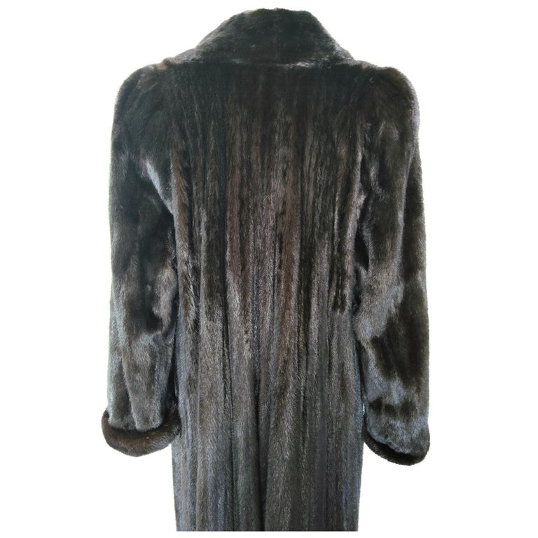 Birger Christensen Ranch Female Mink Fur Trench Coat (Size 14-16 M/L) ~no duties