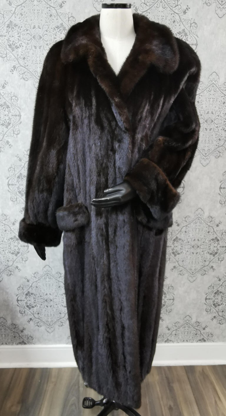 Ranch Mink Fur Full Length Coat (Size 14 - L) ~no duties