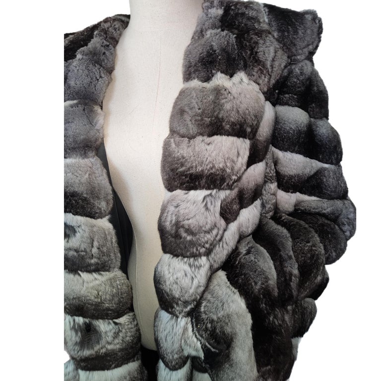 Birger Christensen Empress Chinchilla Fur Coat 18-24/XXL