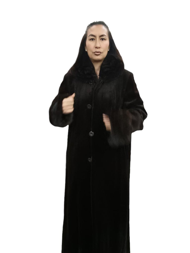Christian Dior sheared female Mink Fur Coat reversible size 16 ~no duties