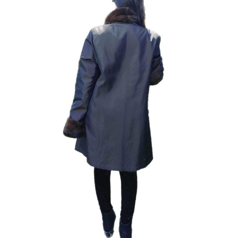 Brand New sheared Mink Fur Coat reversible size 10 (M) ~no duties