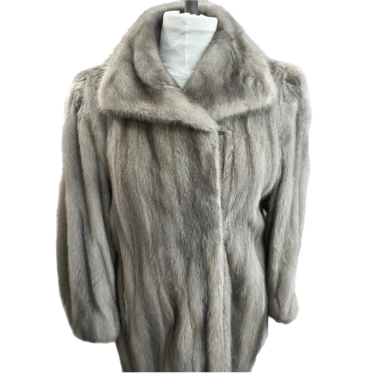Sapphire Mink Fur Coat size 12 M ~no duties