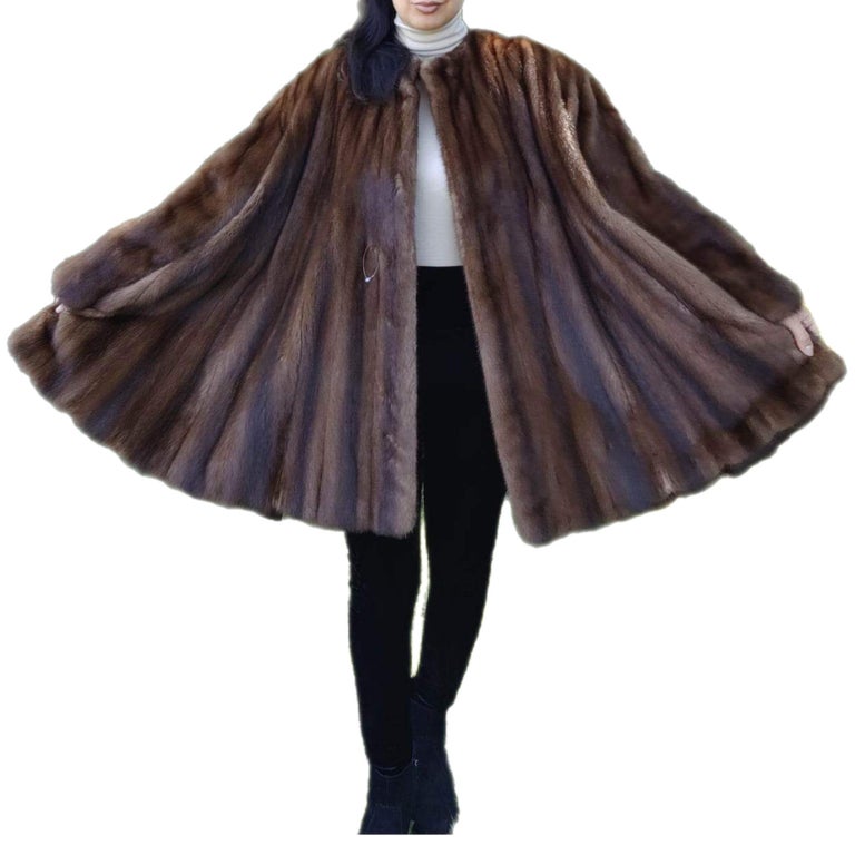 Birger Christensen Demi Buff Wide Sweep Mink Fur Coat (24/XXL) ~no duties